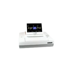 Monitor fetal EcoTwin LED con doble pantalla giratoria y sonda ultrasonido impermeable 1MHz