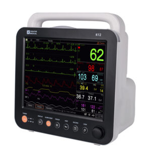 Monitor Multiparámetro GIMA K12 – Pantalla TFT de 12" con ECG de 5 Derivaciones, SpO2, NIBP, Respiración y Temperatura (Ref. GM35306)