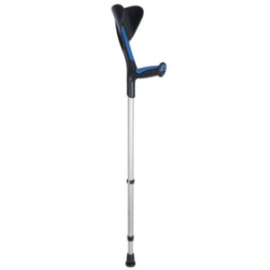 Muletas Advance GIMA – Regulables en altura 77-98 cm, empuñadura biinyectada de polipropileno y elastómero, tubo de aluminio anodizado, hasta 140 kg (Ref. GM43090 / GM43091 / GM43093)