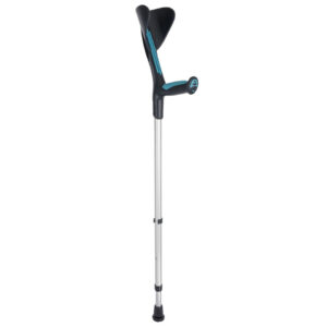 Muletas Advance GIMA – Regulables en altura 77-98 cm, empuñadura biinyectada de polipropileno y elastómero, tubo de aluminio anodizado, hasta 140 kg (Ref. GM43090 / GM43091 / GM43093)