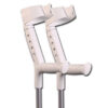 Muletas PROGRESS 2 GIMA – Par de muletas regulables gris claro/gris | Para adultos de 160-215 cm y hasta 150 kg (Ref. 42110)