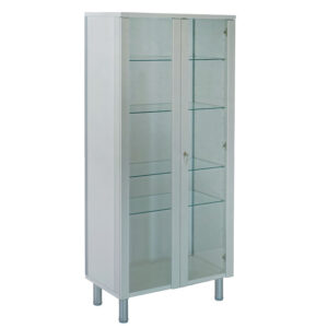 MULTIFUNCTION STORAGE CABINET - light grey