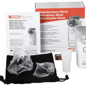 Nebulizador de Malla Vibratoria Portátil GIMA Mesh Nebulizer (Ref. 28066) | 2 Pilas AA o USB | Adulto y Niño