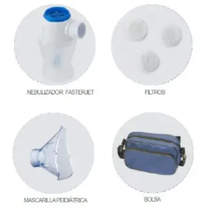 Nebulizador profesional Myneb 3A con compresor de pistón