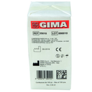 NON WOVEN GAUZE SWABS - 5x5 cm - 4 plies - 10 packs of 100