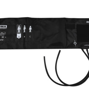OBESE CUFF + 2 TUBES BLADDER 62x17.5 cm - nylon black