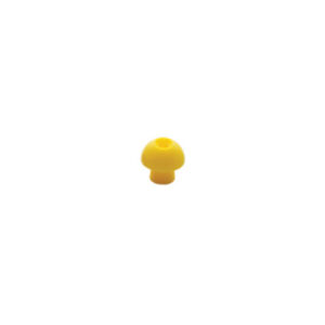 Oliva de hongo SANIBEL™ ADI de 12 mm color amarillo para impedanciometría y otoemisiones acústicas | Caja de 100 uds (Ref. 53525)