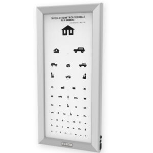 Optotipo LED ultrapiano GIMA Ultra Slim – Panel de agudeza visual retroiluminado (5 m) | GM44710
