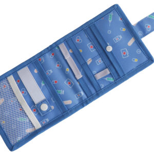 Organizador de Bolsillo para Enfermería GIMA (Pocket Organizer) – Azul Claro, 15 x 12 x 2 cm, con Compartimentos para Bolígrafos, Termómetro y Linternas | Ref. GM27142