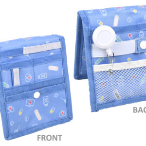 Organizador de Bolsillo para Enfermería GIMA (Pocket Organizer) – Azul Claro, 15 x 12 x 2 cm, con Compartimentos para Bolígrafos, Termómetro y Linternas | Ref. GM27142