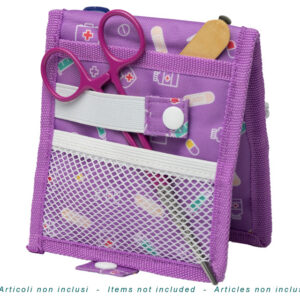 Organizador de Bolsillo para Enfermería GIMA (Pocket Organizer) – Azul Claro, 15 x 12 x 2 cm, con Compartimentos para Bolígrafos, Termómetro y Linternas | Ref. GM27142