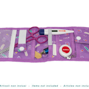 Organizador de Bolsillo para Enfermería GIMA (Pocket Organizer) – Azul Claro, 15 x 12 x 2 cm, con Compartimentos para Bolígrafos, Termómetro y Linternas | Ref. GM27142