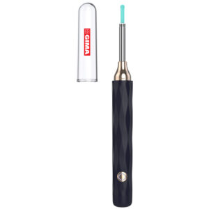 Otoscopio digital con cámara GIMA – Kit de extracción de cerumen con cámara HD 1080P, 6 LED y palas de metal, silicona y plástico (Ref. 31405 / SKU GM31405)