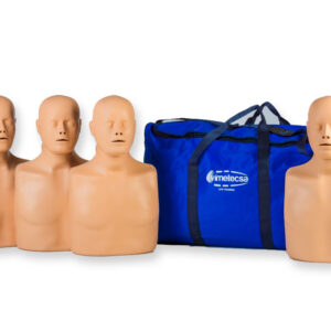 Pack 4 Maniquíes de RCP Practi-Man Advance (GIMA 56501) – Simulador adulto/niño con seletor de 3 posiciones, maniobra de subluxación mandibular y entrenamiento DEA