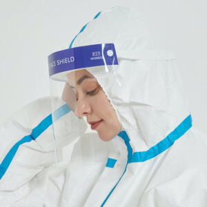 Pantalla Facial Antivaho Desechable GIMA – Visera Protectora de Película Hidrófila Antiempañante para un Solo Uso (Ref. 25662)