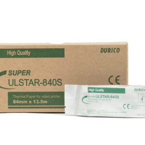 Papel térmico Durico GIMA compatible con videoimpresoras Sony y Mitsubishi – Rollos 84 y 110 mm (UPP-84HG, UPP-110HD, UPP-110S, UPP-84S, UPP-210HD) – Dispositivo médico clase I