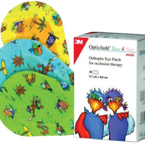 Parche Ocular 3M™ OPTICLUDE™ Estéril – Oclusor Oftálmico de TNT para Terapia Ortóptica (Mini 5x6 cm y Maxi 5,7x8 cm, Caja de 30 uds)