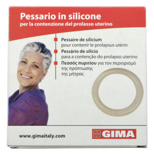 Pesario de Silicona de Anillo Ø 55 mm Transparente – GIMA 29892 – Prolapso Uterino Grado I-II e Incontinencia Urinaria de Esfuerzo