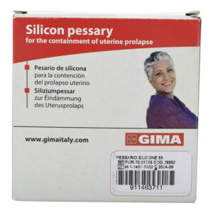 Pesario de Silicona de Anillo Ø 55 mm Transparente – GIMA 29892 – Prolapso Uterino Grado I-II e Incontinencia Urinaria de Esfuerzo