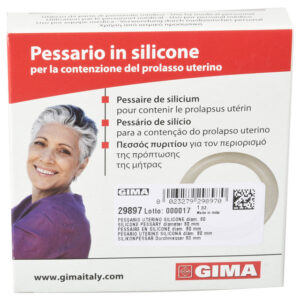 Pesario de Silicona de Anillo Ø 80 mm Transparente – GIMA 29897 – Prolapso Uterino Grado I-II e Incontinencia Urinaria de Esfuerzo