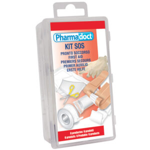 PHARMADOCT FIRST AID KIT - carton of 8 boxes with 8 different products
