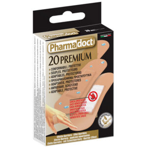 PHARMADOCT PLASTERS WITH HEMOSTATIC GAUZE - carton of 12 boxes of 20