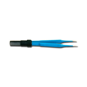 Pinza bipolar Mc PHERSON 10,2 cm, punta recta 0,5 mm, conector europeo – Electrocirugía e oftalmología GIMA