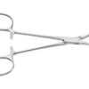Pinza de Campo Backhaus Aesculap curva con puntas afiladas – 13,5 cm – Ref. BF433R · SKU 39251