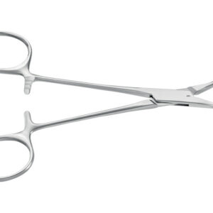 Pinza de Campo Backhaus Aesculap curva con puntas afiladas – 13,5 cm – Ref. BF433R · SKU 39251