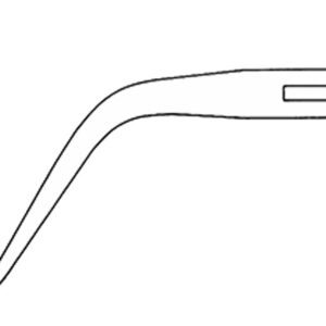 Pinza de Campo Backhaus Aesculap curva con puntas afiladas – 13,5 cm – Ref. BF433R · SKU 39251