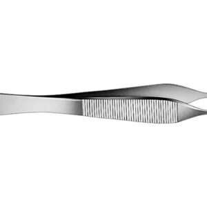 Pinza de disección Adson fina Aesculap BD511R – Recta, dientes 1x2, 12 cm – Instrumental quirúrgico reutilizable