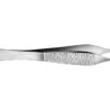 Pinza de disección de Adson Aesculap zigrinada – Recta, dientes 1x2, 12 cm · Ref. BD512R (SKU GM39174)