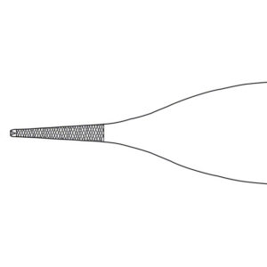 Pinza de disección de Adson Aesculap zigrinada – Recta, dientes 1x2, 12 cm · Ref. BD512R (SKU GM39174)