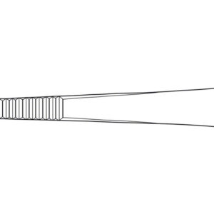 Pinza de disección recta Aesculap de 11,5 cm – Instrumental quirúrgico de precisión reutilizable (Ref. BD043R)