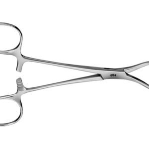 Pinza de Toallas Aesculap BF464R – Curva, Puntas Romás, 14 cm, Reutilizable | Ref. GIMA 39255 · Instrumental Quirúrgico