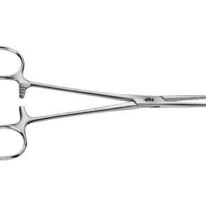 Pinza Hemostática de Crile Aesculap Recta con Puntas Romas – 16 cm – Ref. BH166R (SKU GM39205) · Instrumental Quirúrgico Reutilizable