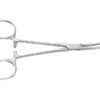 Pinza Hemostática de Kelly Aesculap Curva con Puntas Romas de 14 cm – Instrumental Quirúrgico Reutilizable (Ref. BH135R)