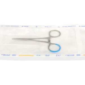 Pinza Hemostática Halstead-Mosquito Estéril Desechable de Acero Inoxidable 12,5 cm – Recta y Curva (GIMA, Ref. GM38875 / GM38876)