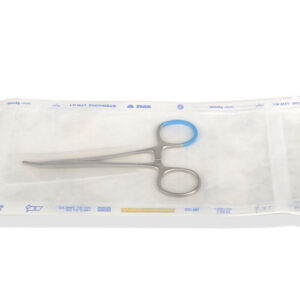 Pinza Hemostática Halstead-Mosquito Estéril Desechable de Acero Inoxidable 12,5 cm – Recta y Curva (GIMA, Ref. GM38875 / GM38876)