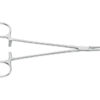 Pinza Hemostática Halsted de Aesculap, Curva con Puntas Romas 18,5 cm – Instrumental Quirúrgico Reutilizable (Ref. BH203R / SKU GM39210)