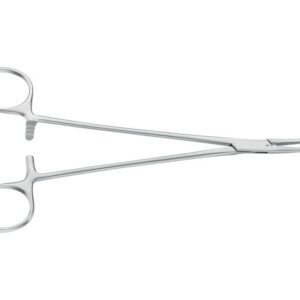 Pinza Hemostática Halsted de Aesculap, Curva con Puntas Romas 18,5 cm – Instrumental Quirúrgico Reutilizable (Ref. BH203R / SKU GM39210)