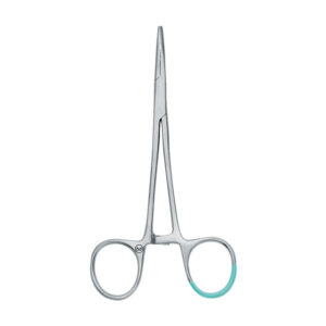 Pinza Hemostática Halsted Mosquito Anatómica Curva 12,5 cm · Estéril Desechable de Acero Inoxidable · Caja de 25 uds · Ref. PEHA 991041