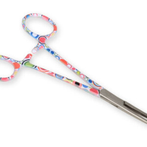 Pinza Hemostática Recta de Acero Inoxidable 16 cm – Anillos de Colores y Fantasía | Marca GIMA