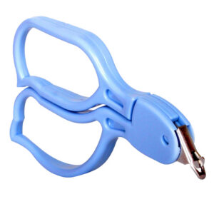 Pinza quitagrapas desechable estéril, mango de plástico y puntas de acero inoxidable para grapas cutáneas regulares y anchas (GIMA, Ref. 25892)