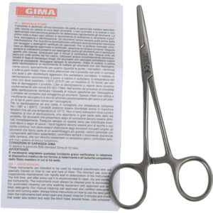 Pinzas Spencer de acero inoxidable de 13 cm GIMA – Instrumental quirúrgico reutilizable para hemostasia y sutura (Ref. 26719)