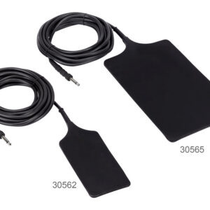 Placa electroquirúrgica de goma flexible reutilizable 15 x 8 cm con cable de 4,5 m para electrobisturí – GIMA (Ref. 30562 / SKU GM30562)
