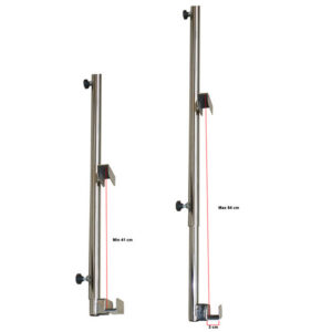 Polo de Elevación para Cama Hospitalaria GIMA – Estructura de Acero con Superficie Revestida, Anilla de Mano, 725 x 690 mm y Carga de 75 kg | Ref. 27644