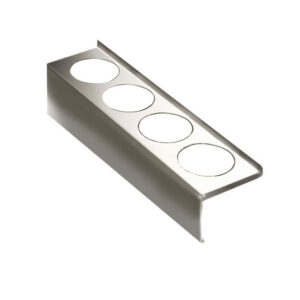 Porta Botellas para Carro Lancart 45810-3 – Accesorio Porta Frascos con 4 Alojamientos Circulares en Acero Inoxidable (GIMA Ref. 45817 | SKU GM45817)