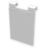 Porta-Historias Clínicas A4 de PVC Blanco para Cama Hospitalaria con Gancho Universal y Sistema de Privacidad | 24 x 32 cm (Ref. GIMA 44820)