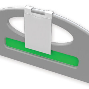 Porta-Historias Clínicas A4 de PVC Blanco para Cama Hospitalaria con Gancho Universal y Sistema de Privacidad | 24 x 32 cm (Ref. GIMA 44820)